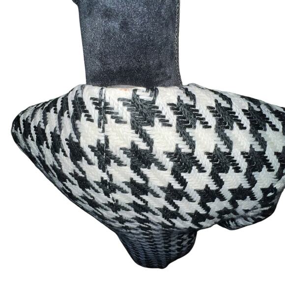 Wool Blend Houndstooth Vintage Classic Timeless Capsule Luxury Coat 6 - Picture 7 of 16